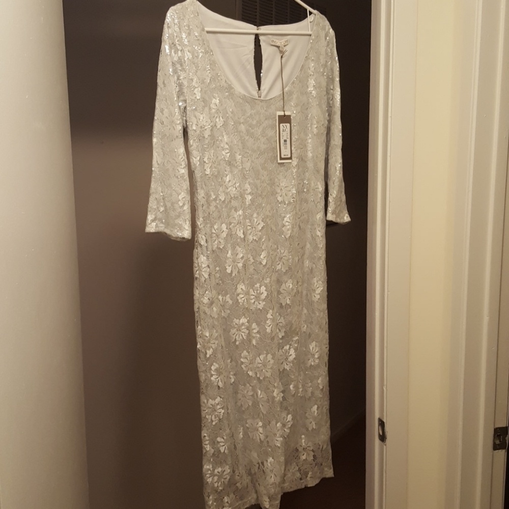 NY&C Eva Mendes Coll - Silver Sequence Dress